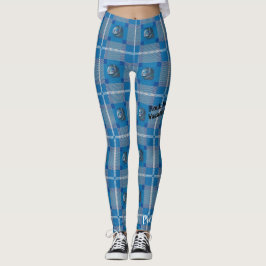 Legging Da "caneleiras más bonito da xadrez sirene"