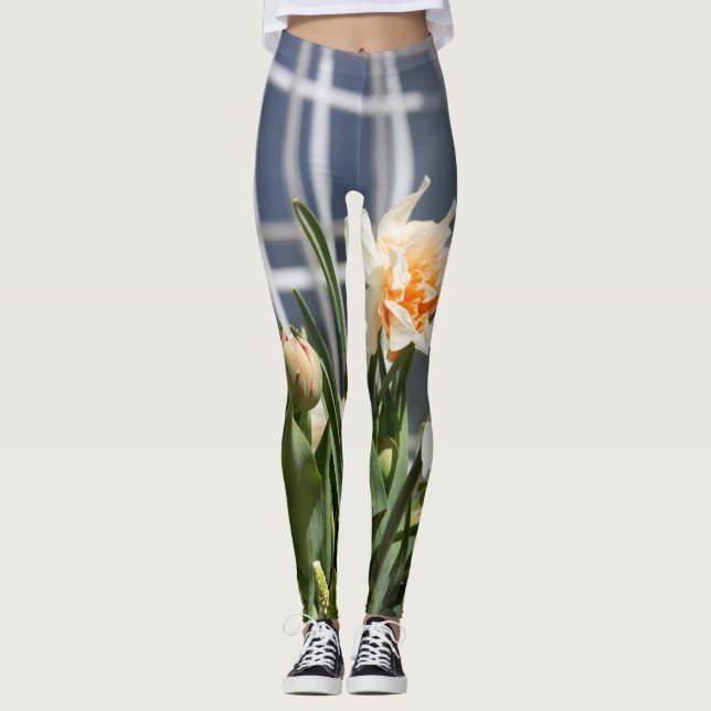 Legging Daffodils fodils fodils primavera (Frente)