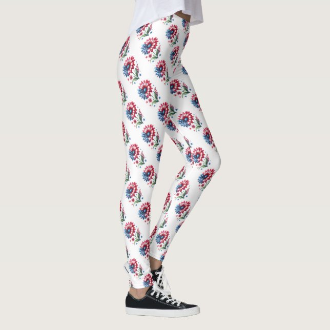 Legging Daisies Patrióticos (Direita)