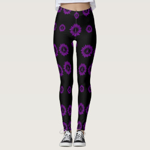 Legging Daisy Roxo...