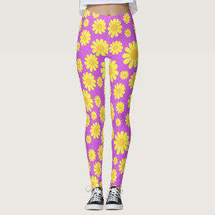 Legging Daisy Yellow Maganta