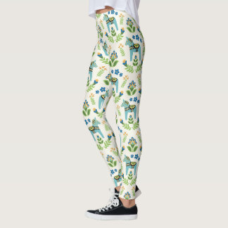 Legging Dala Horses Teal Sueco
