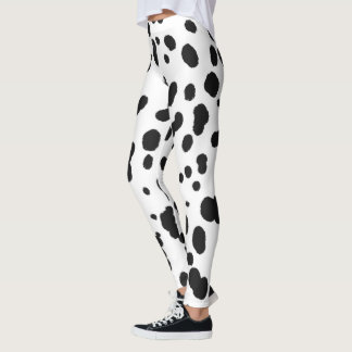 Legging Dalmatian print dog mom dad skin pattern cute