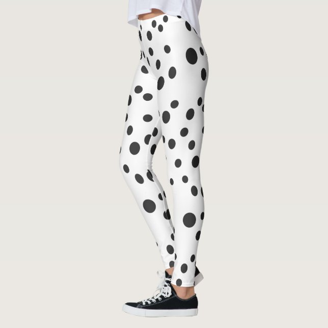 Legging dalmatianos de pontos negros (Esquerda)