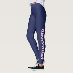 Legging Damas de Honra Esquadrão Nupcial Festa de Despedid