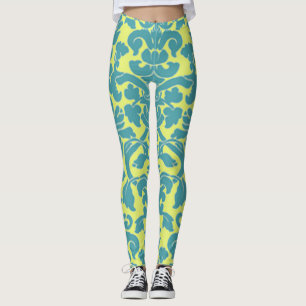 Legging Damasco Azul Claro
