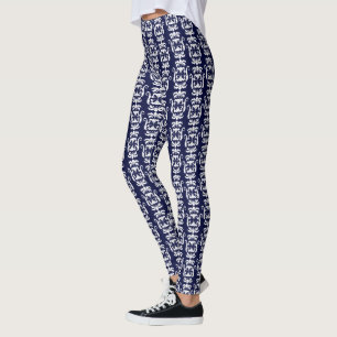 Legging Damasco do Coração Voador Branco