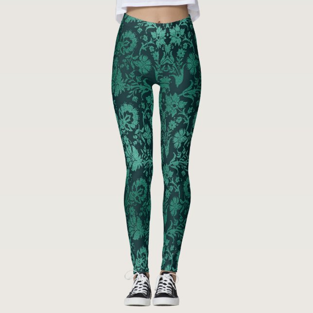 Legging Damasco verde (Frente)