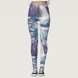 Legging Dança da pintura da cachoeira