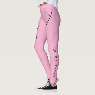 Legging Dançando O Dia Preto&Pink Minimal X Arte