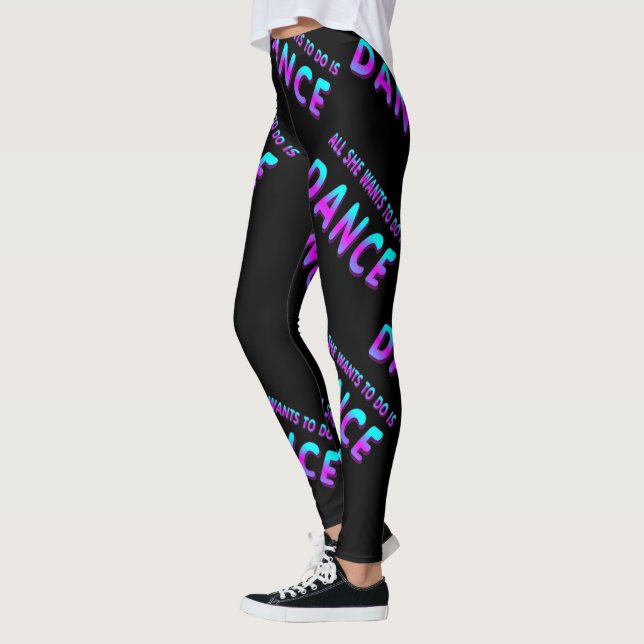 Legging Dance tudo que quer fazer em todas as caneleiras (Esquerda)