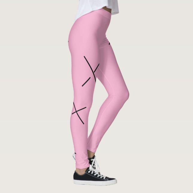 Legging Dancing The Day Soft Black&Pink Minimal X Art (Direita)