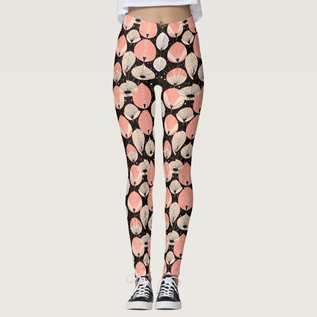 Legging Dandélio - Médio- Design Moderno Retroativo (Frente)