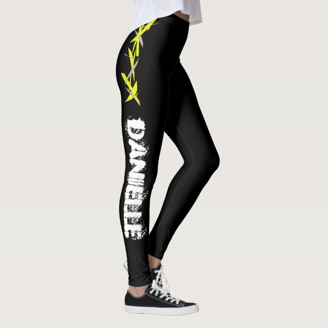 Legging Danielle Adicione Seu Nome Abstrato (Direita)