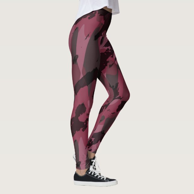 Legging Dark Mauve Camo abstract (Direita)
