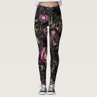 Dark Moody Berry Plum Sparkle Floral Modern