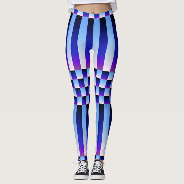 Legging Daybreak e Nightfall (Verificadores e Stripes) (Frente)