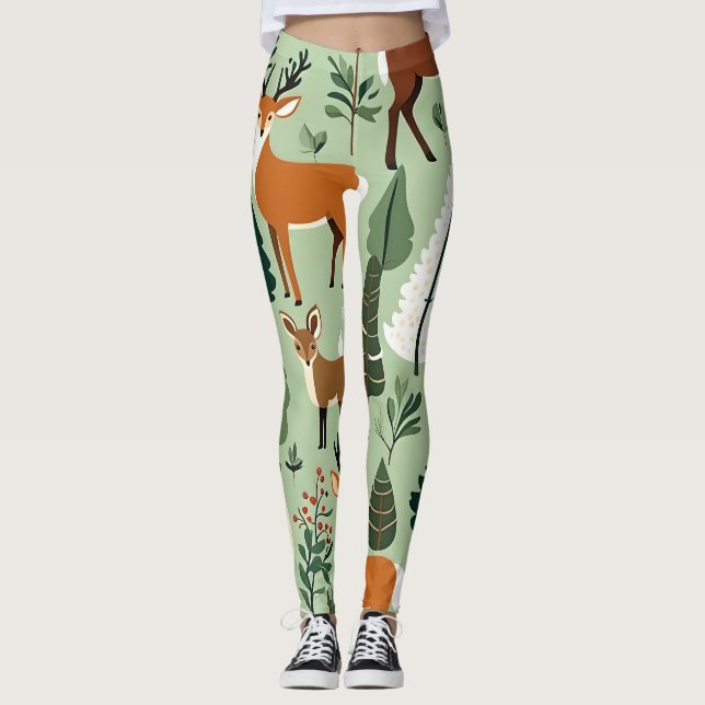 legging de criaturas de natal (Frente)