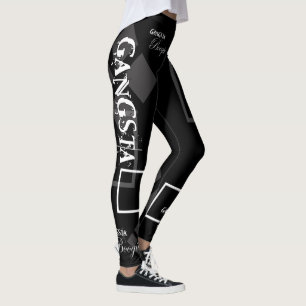 LEGGING DE "DANÇA GANGSTA" (PRETO SOMENTE)