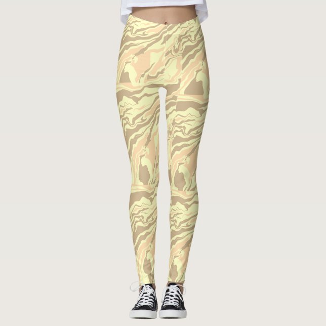 legging de design de padrão  (Frente)