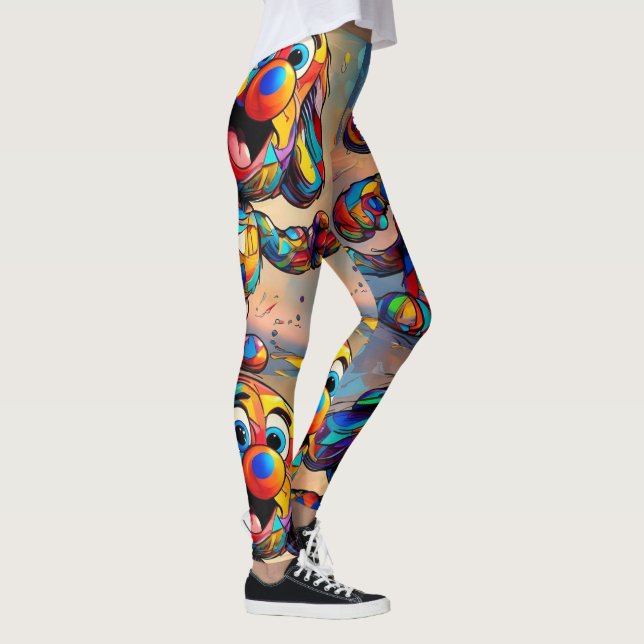 Legging Dê mais atenção ao seu dia com nossa animada Carto (Direita)
