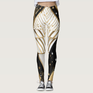 legging de natal com formas geométricas