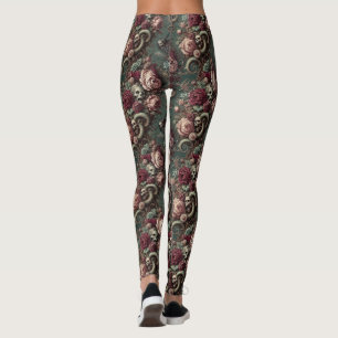 Legging De Osso e Vinha - Vitoriano Gótico