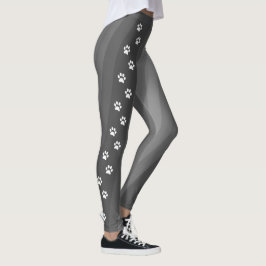 Legging de Treino com Listra Diagonal de Impressão