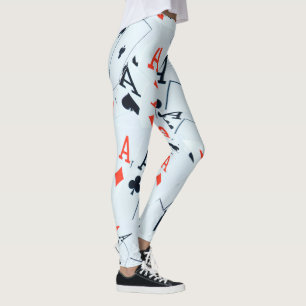 Legging "Deck of Destination: Layered Aces in a Poker Shuf