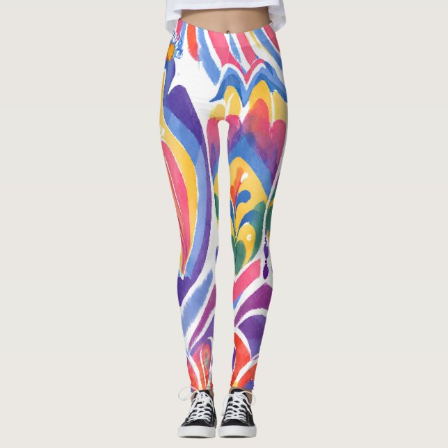 Legging decor romeno tradicional (Frente)