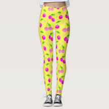 Decora Kei Rainbow Cherry Pattern Yellow