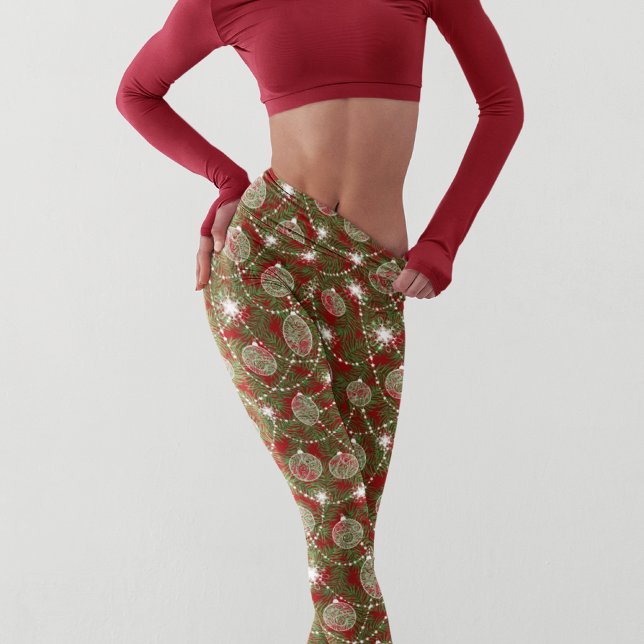 Legging Decorações das árvores de Natal Elegantes (Criador carregado)