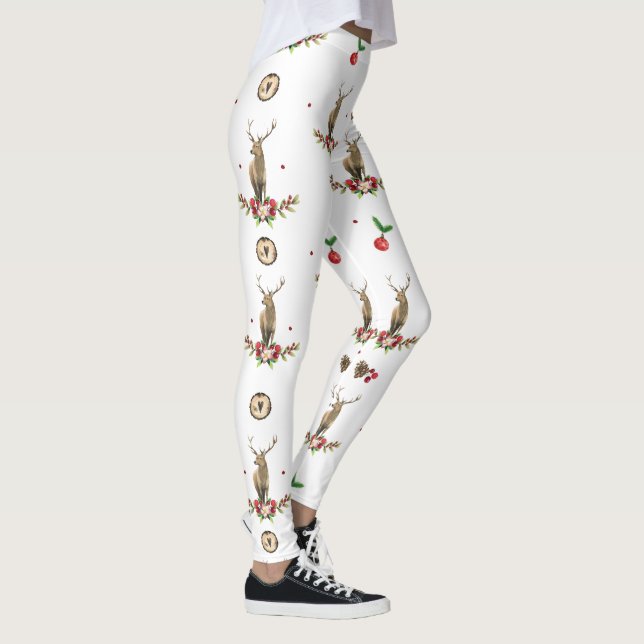 Legging Deer Christmas Idyll Winter Pattern (Direita)