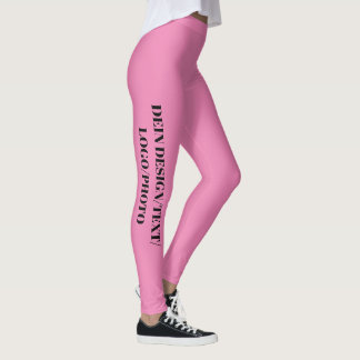 Legging DEIN DESIGN/TEXT/PHOTO/LOGO rosa Frauen Sport