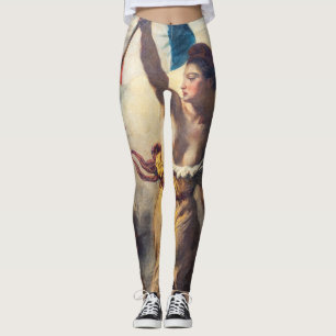 Legging Delacroix - A Liberdade Liderando o Povo Close-up