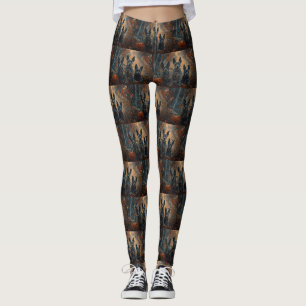 Legging Delícia Noturna de Halloween para Cães Blue Heeler