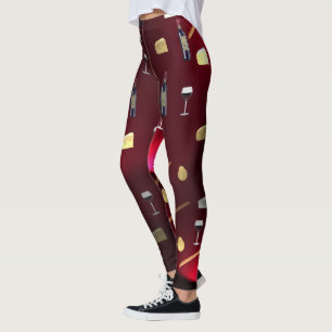 Legging Delícias Comestíveis Luzes de Cranberry