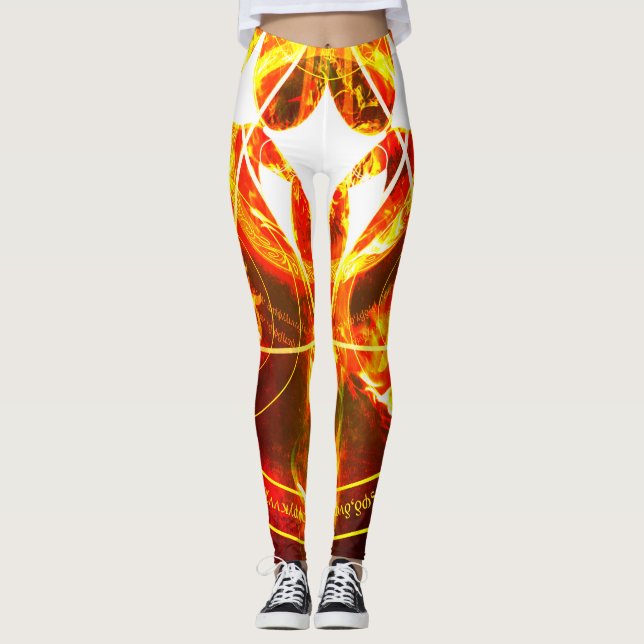 Legging Demonic Hellfire Sigil of Chaos Infernal Red (Frente)