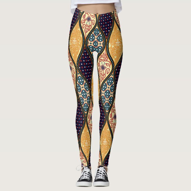 Legging Denim Blue Art Nouveau (Frente)