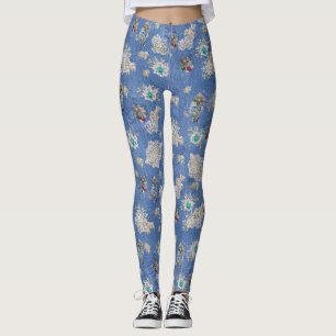 Legging Denim Jean bolsos, Kittens e Lace