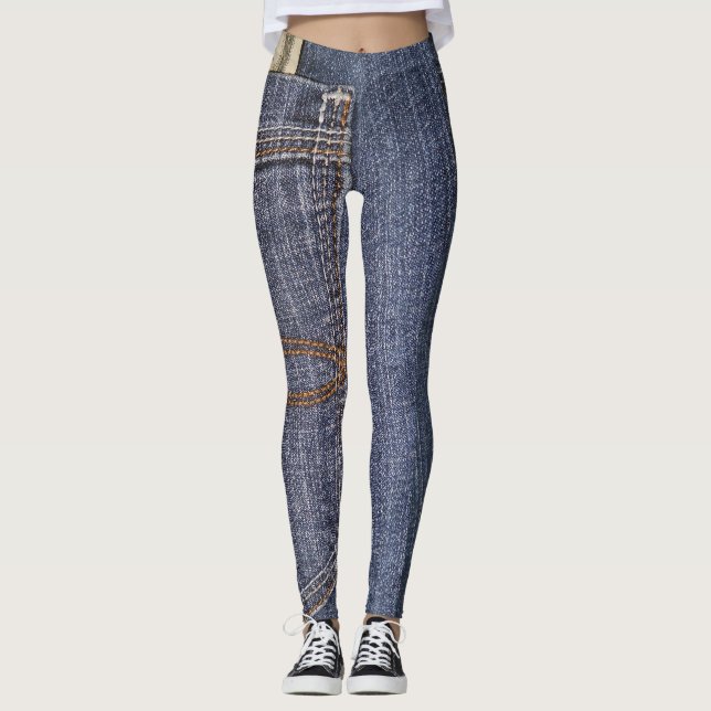 Legging Denim Jeans Pocket e US Money (Frente)