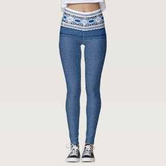 Legging Denim >Leggings .Vestuário e Calçados > Mulheres