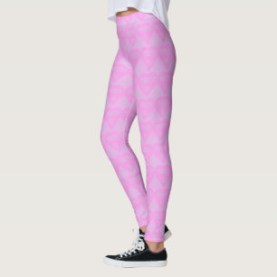 Legging Dentes de girassol Tina rosa e mauve pastel coraçã