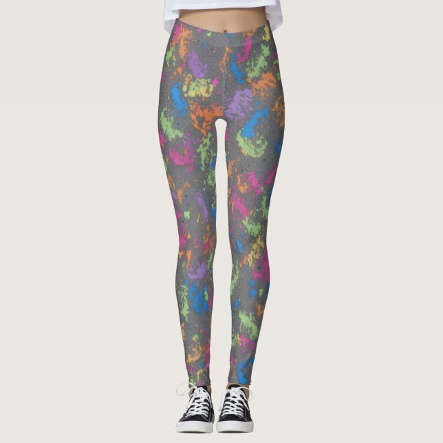 Legging Deriva de Pigmento de Veludo (Frente)