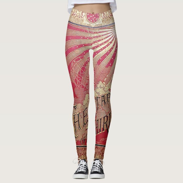 Legging Descer a Estrela do Cobrir do Livro das Fadas (Frente)