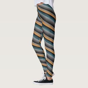 Legging DESENHAR abstrato MODERN verde-cinza