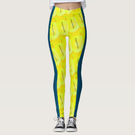 Legging DESENHAR MODERN abstrato em amarelo azul