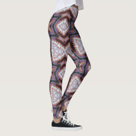 Legging DESENHAR MODERN-abstrato em azul-escuro