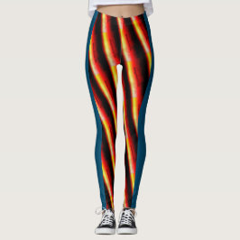 Legging DESENHAR MODERN abstrato em azul vermelho preto