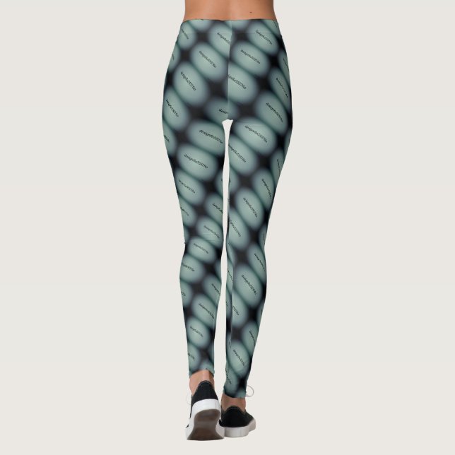 Legging DESENHAR MODERN abstrato em - cinza branco-claro v (Verso)